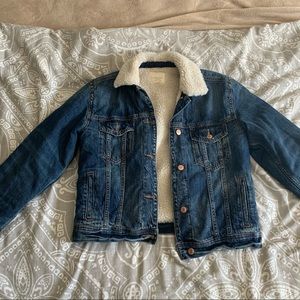 Sherpa-lined Jean Jacket